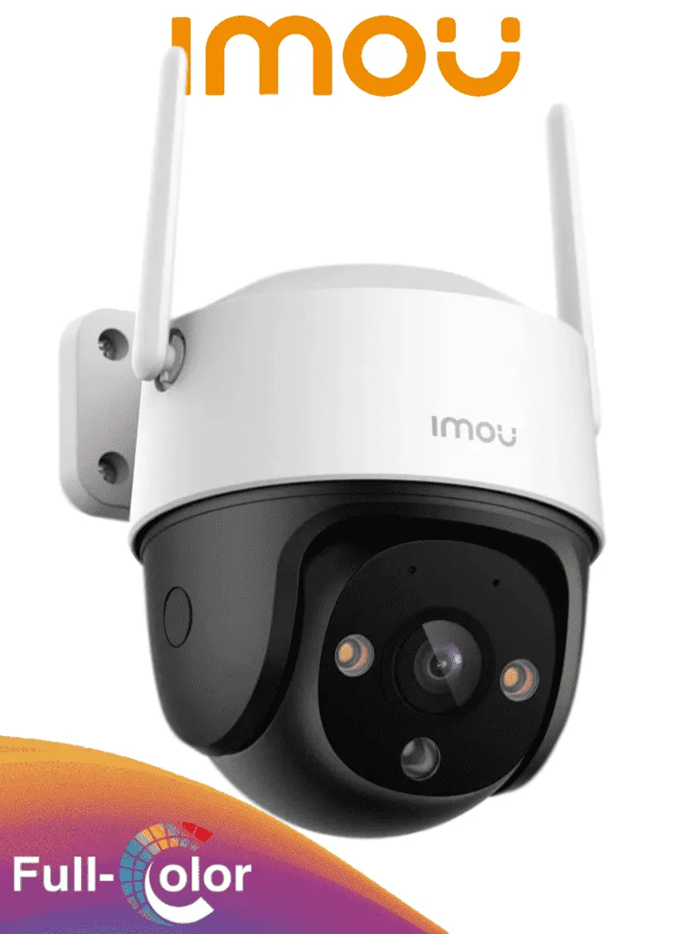 Cámara WiFi PT 3MP Full Color Autotracking Audio Sirena IP66