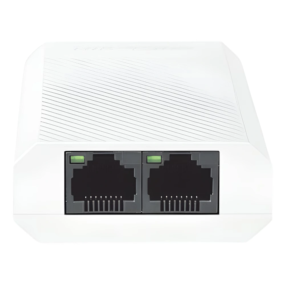 Extensor PoE+ (30 Watts Entrada) / 100 Mbps con 2 Salidas PoE+ (30 Watts Totales de Salida) / Uso Interior / Podemos Alimentar 2 Cámaras IP