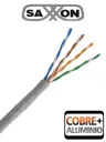Bobina Cable UTP Cat5e 100m Saxxon CCA Gris Interior