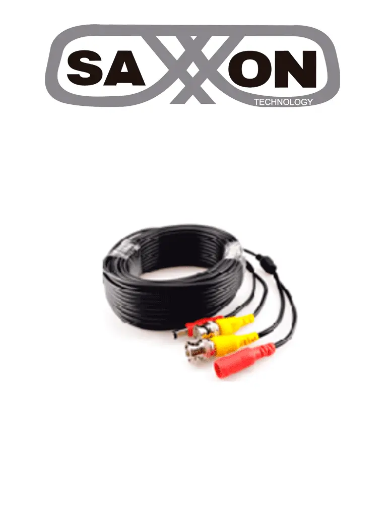 Cable Siamés RG59 20m Cobre BNC y Energía Armado Cámaras 4K